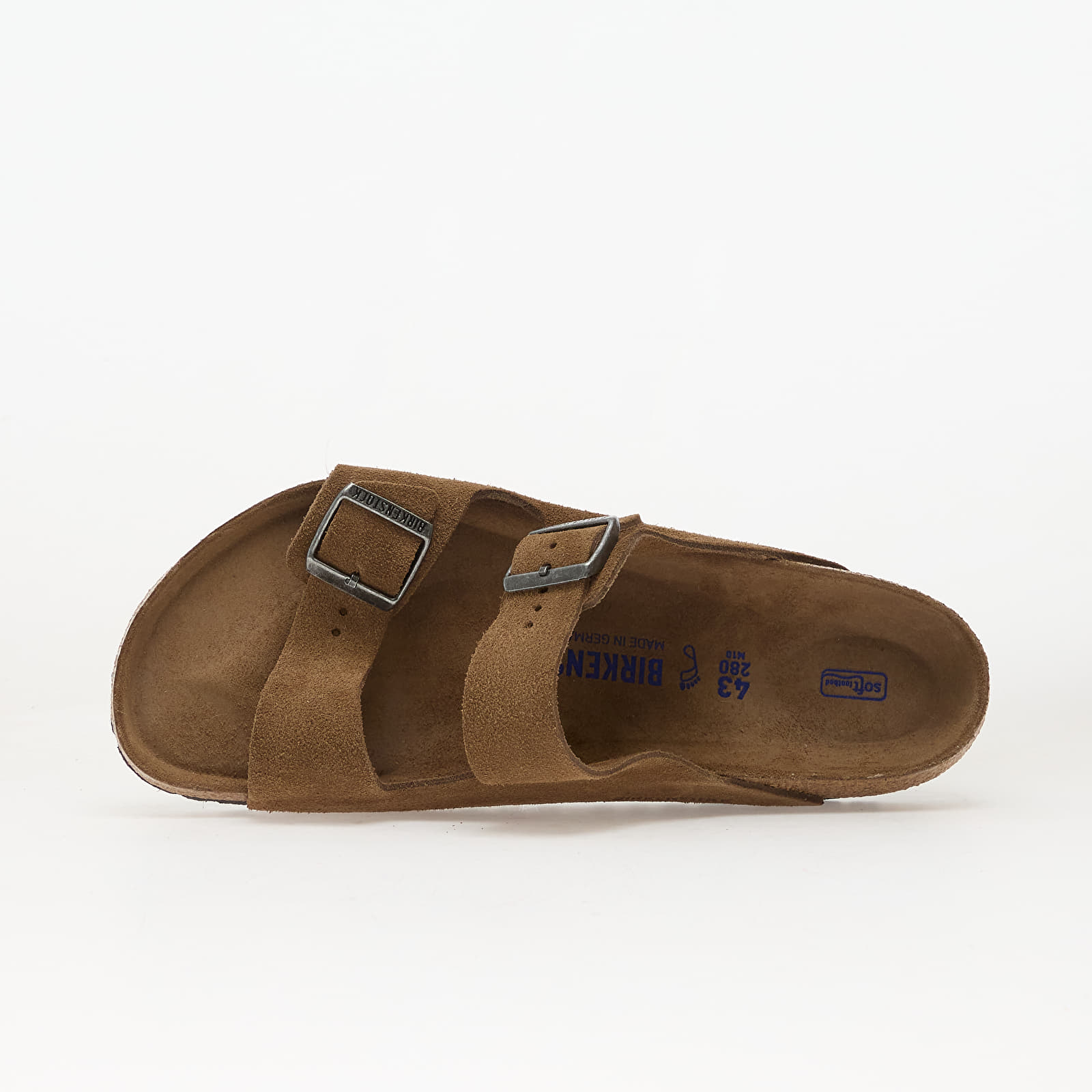 Muške tenisice Birkenstock Arizona Soft Footbed Suede Leather Unisex Dark Tea Tonal