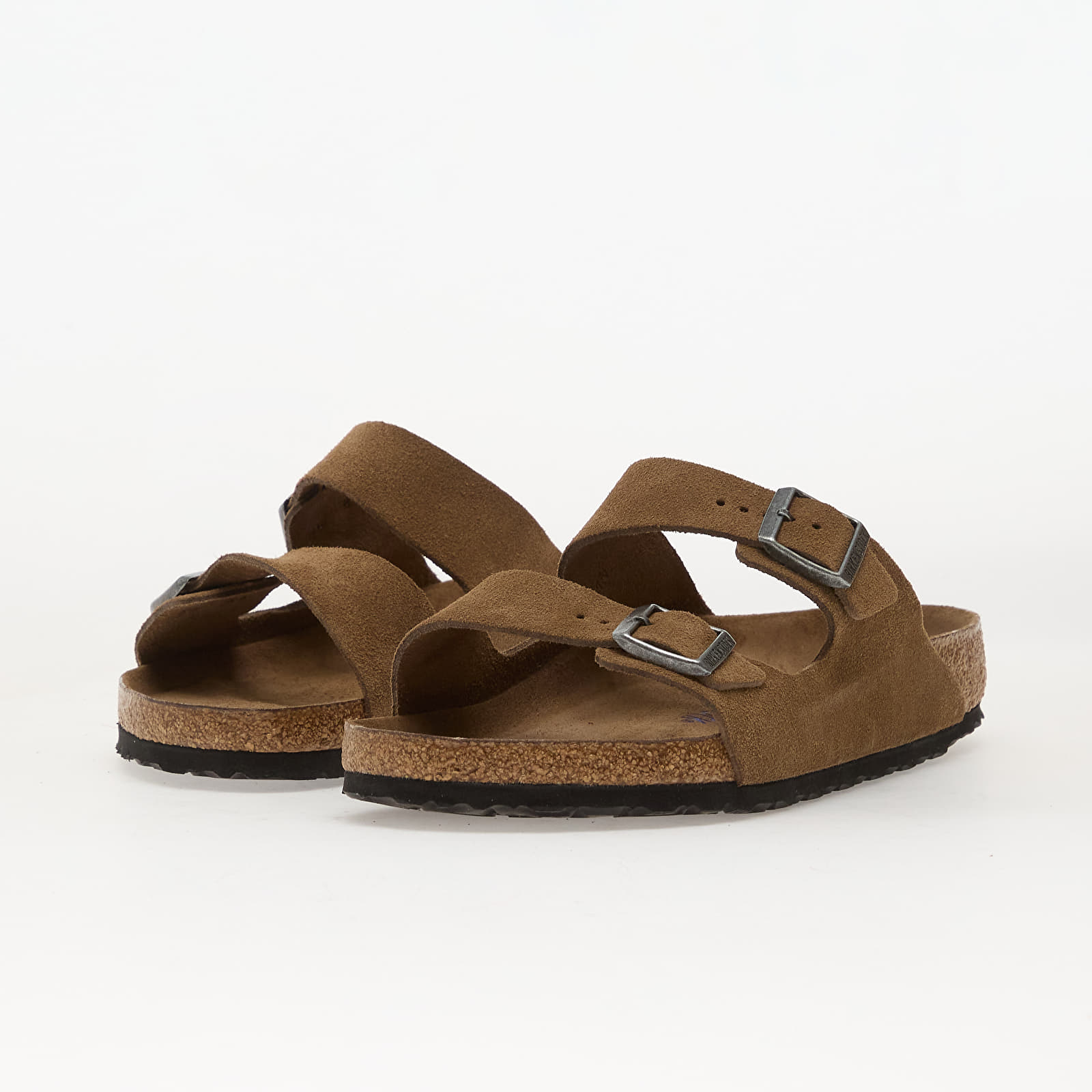 Muške tenisice Birkenstock Arizona Soft Footbed Suede Leather Unisex Dark Tea Tonal