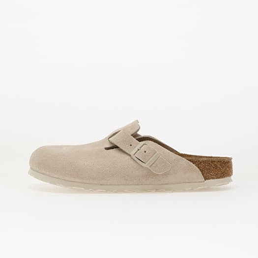 Birkenstock Boston Suede Leather Unisex Oyster