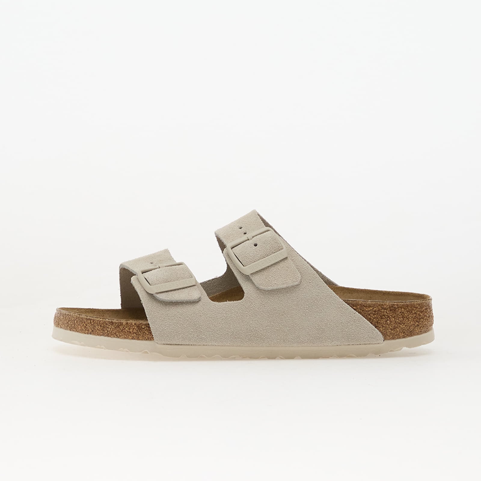 Scarpe uomo Birkenstock Arizona Suede Leather Unisex Oyster