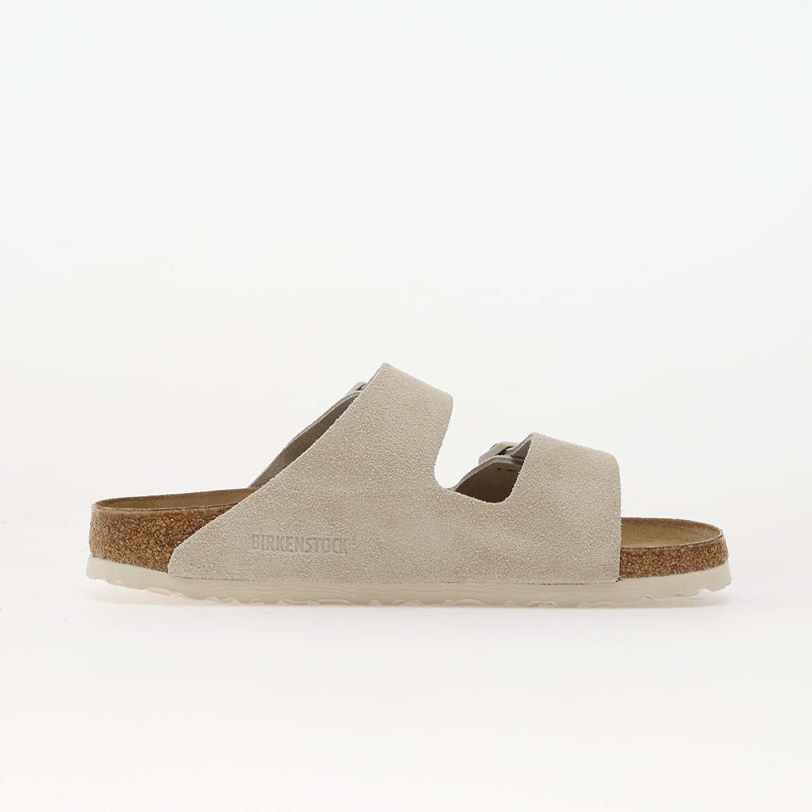 Scarpe uomo Birkenstock Arizona Suede Leather Unisex Oyster