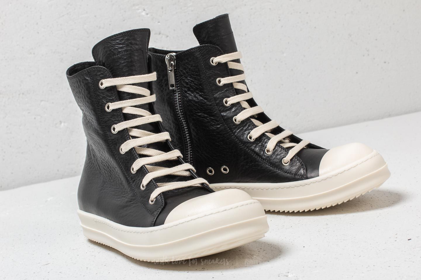 Férfi cipők Rick Owens Sneakers Black/ Milk