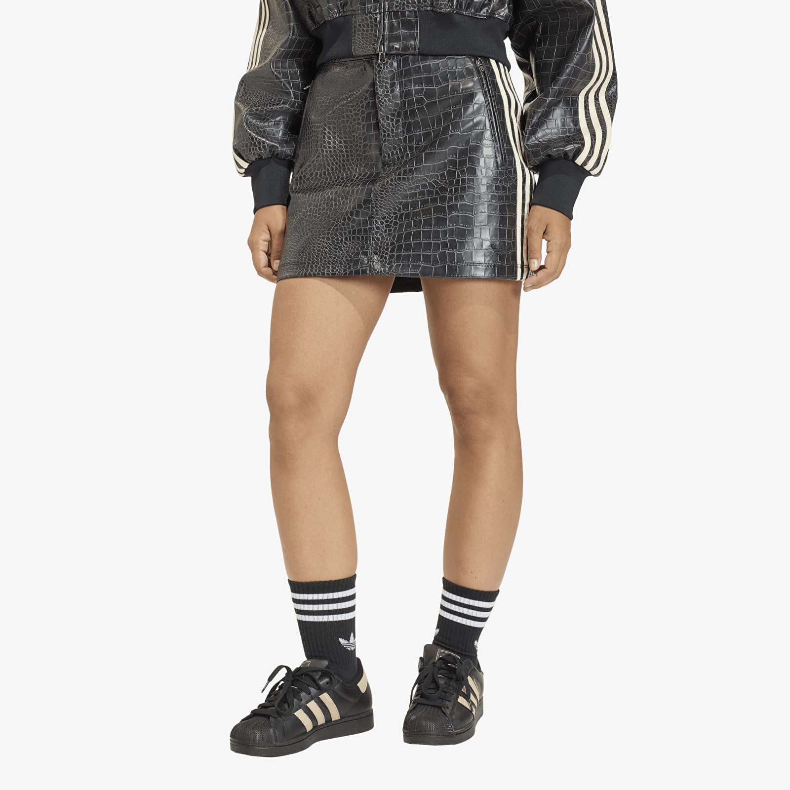 Fustă adidas Pleather Skirt Black 10