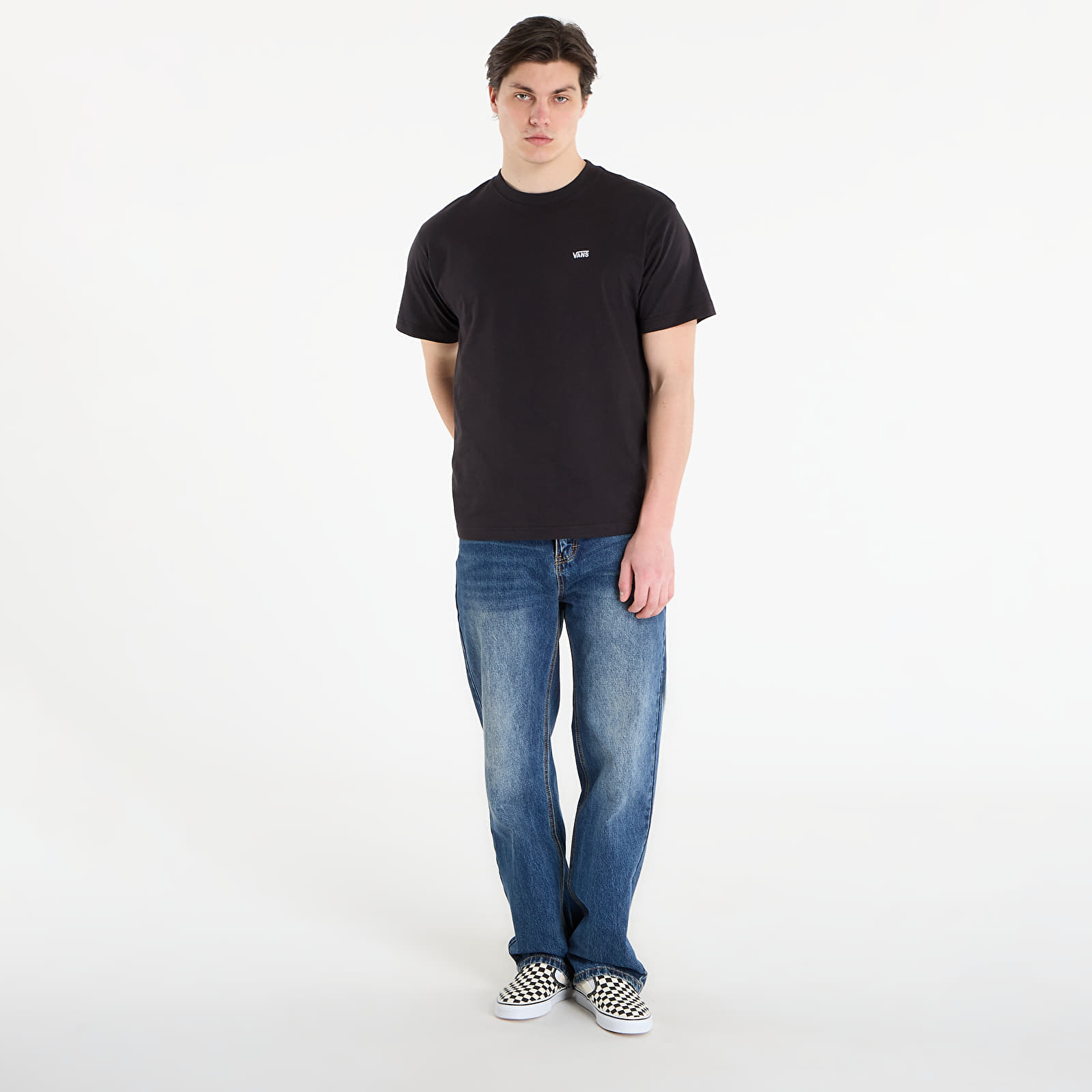 Camisetas de hombre Vans Left Chest II Loose SS T-Shirt Black
