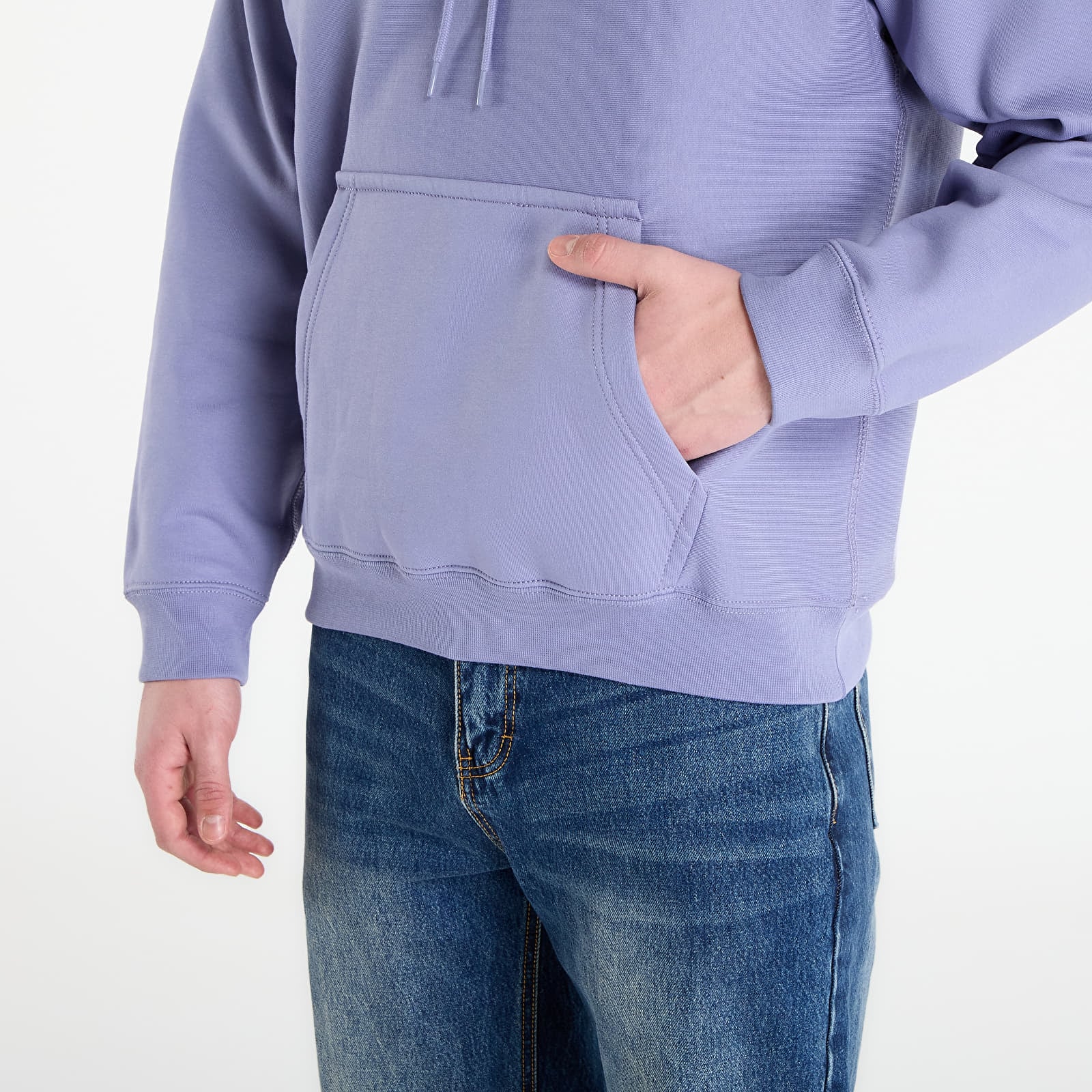 Pánske mikiny Nike Solo Swoosh Men's Pullover Hoodie Iron Purple/ White