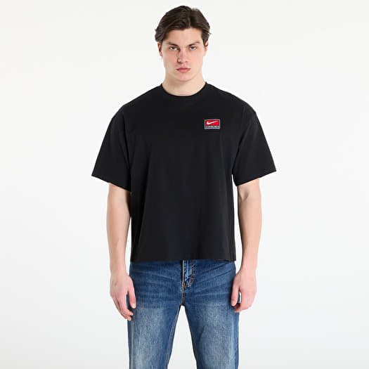 T-Shirt Nike Life Men's Short-Sleeve Boxy Knit Top Black