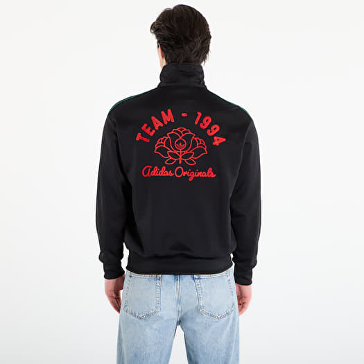 adidas Firebird Roses Track Top Black/ Collegiate Green | Footshop