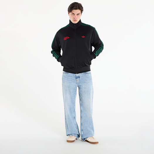 adidas Firebird Roses Track Top Black/ Collegiate Green | Footshop