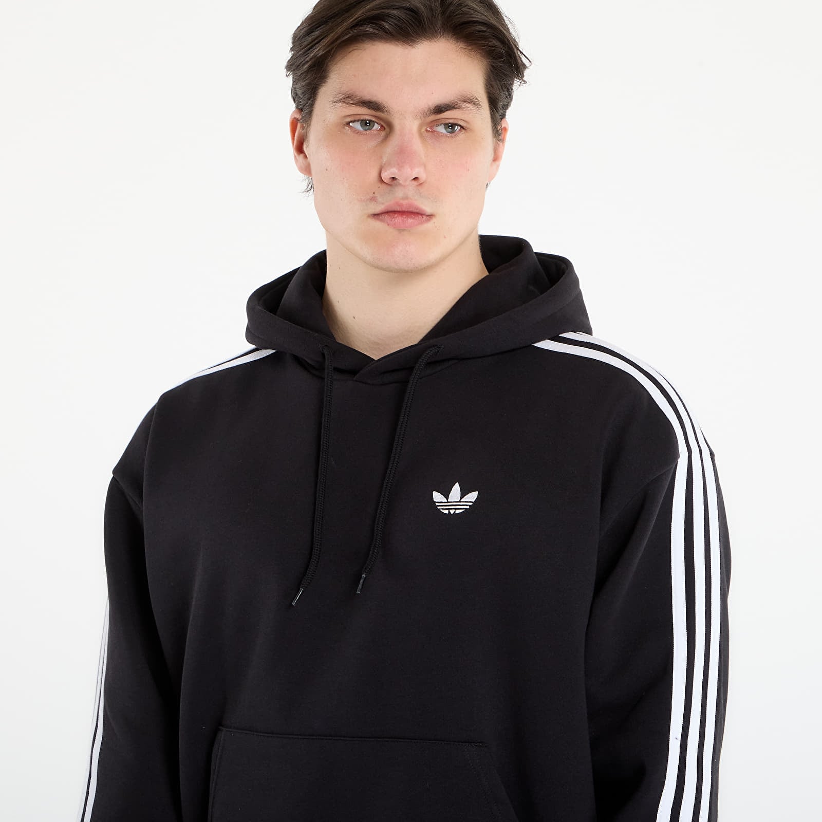 Casacos com capuz para homem adidas Adicolor Classics 3-Stripes Hoodie Black