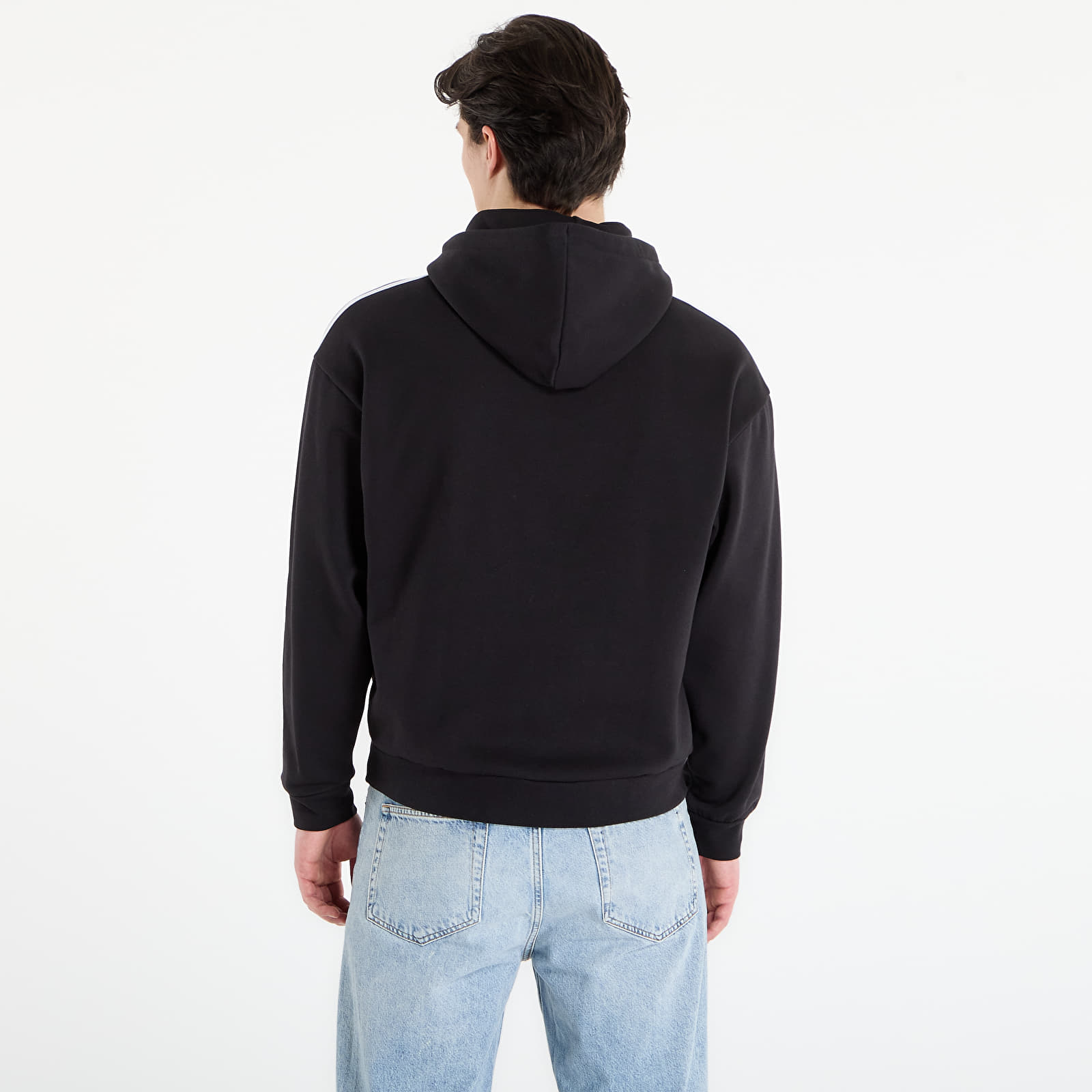 Casacos com capuz para homem adidas Adicolor Classics 3-Stripes Hoodie Black