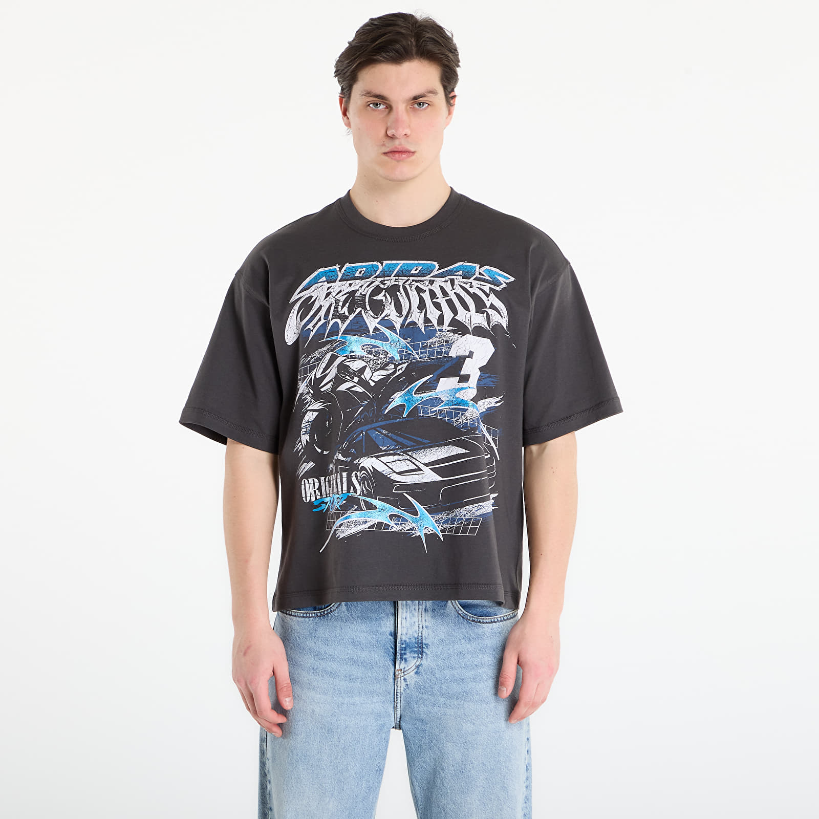 T-shirts til mænd adidas Gurnge Racing Graphic T-shirt Utility Black
