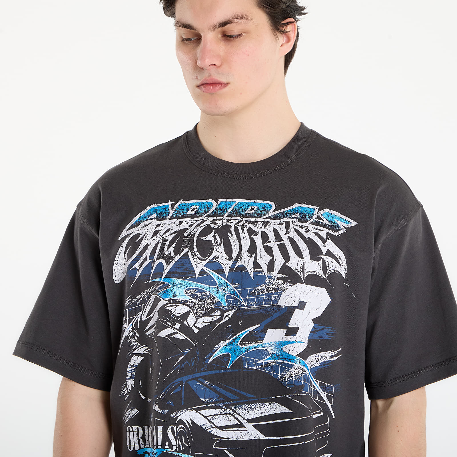 T-shirts til mænd adidas Gurnge Racing Graphic T-shirt Utility Black