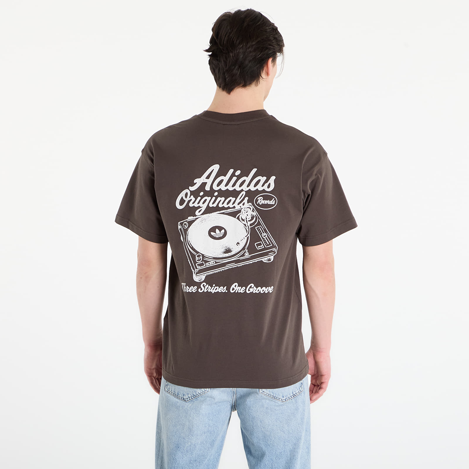 Moške majice  adidas Vintage Records Graphic T-shirt Shadow Olive