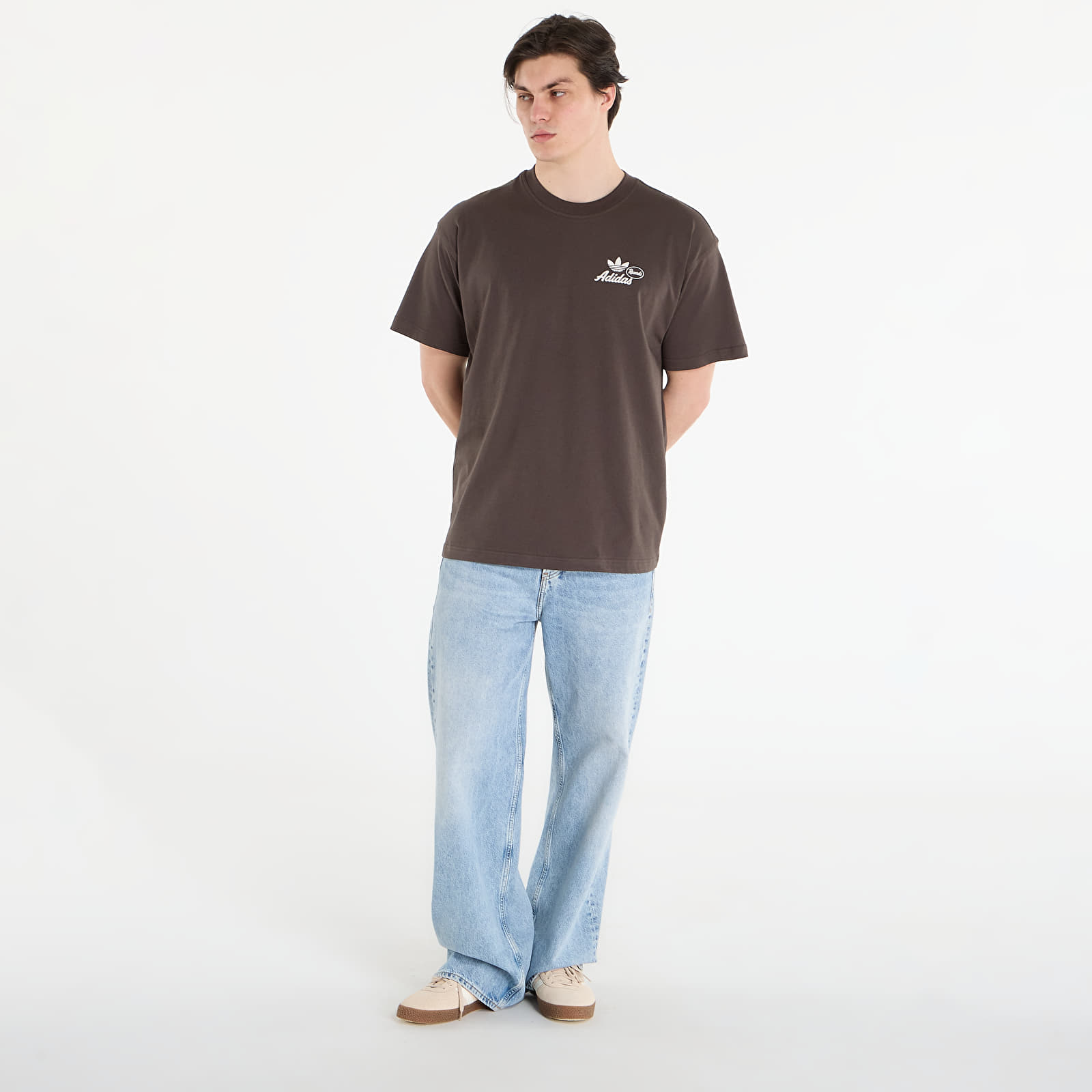 Moške majice  adidas Vintage Records Graphic T-shirt Shadow Olive