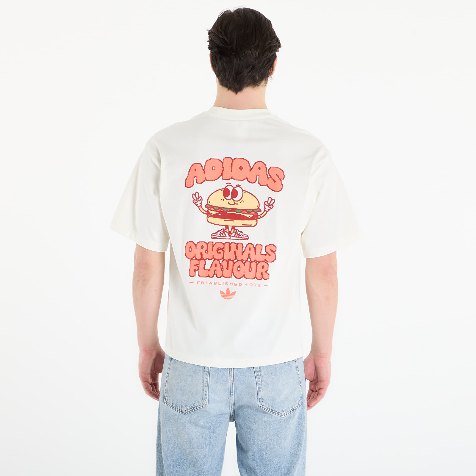 Men's T-shirts adidas Pixelated Burget Character Graphic T-Shirt Off White
