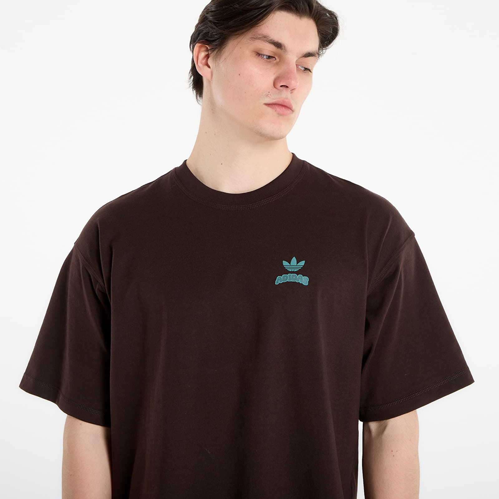 Tricouri bărbați adidas Pixelated Burget Character Graphic T-shirt Aurora Coffee