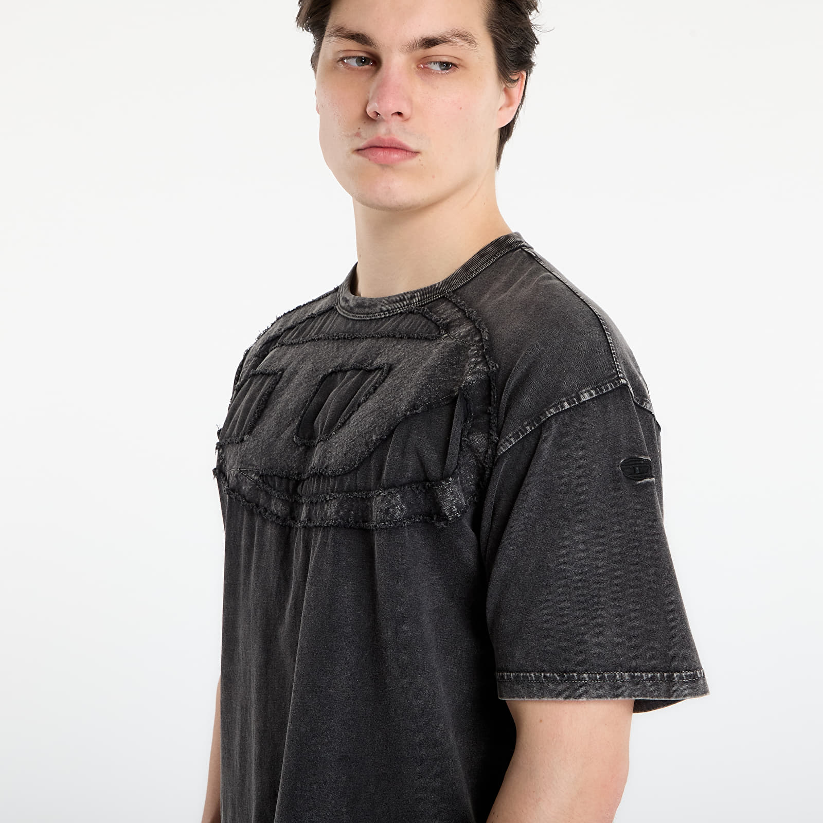 Muške majice kratkih rukava DIESEL T-Boxt-Den T-Shirt Black/ Violet