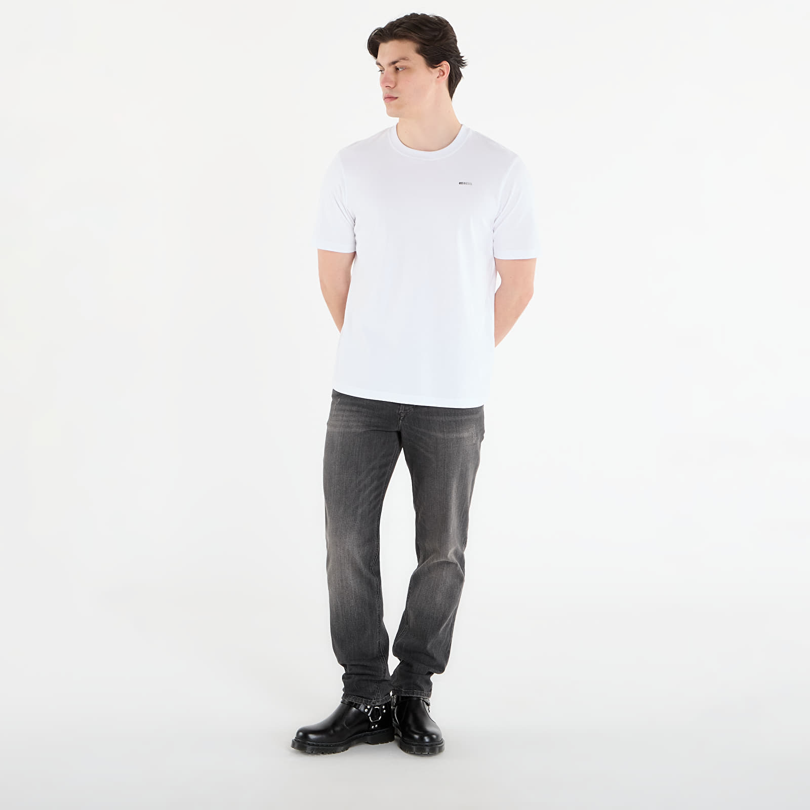 Muške majice kratkih rukava DIESEL T-Adjust-Met T-Shirt White