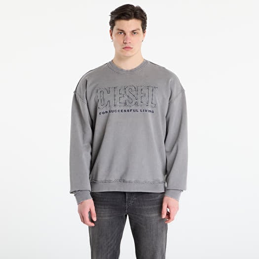 T-shirt DIESEL S-Boxt-Raw-V1 Sweat-Shirt Steeple Gray