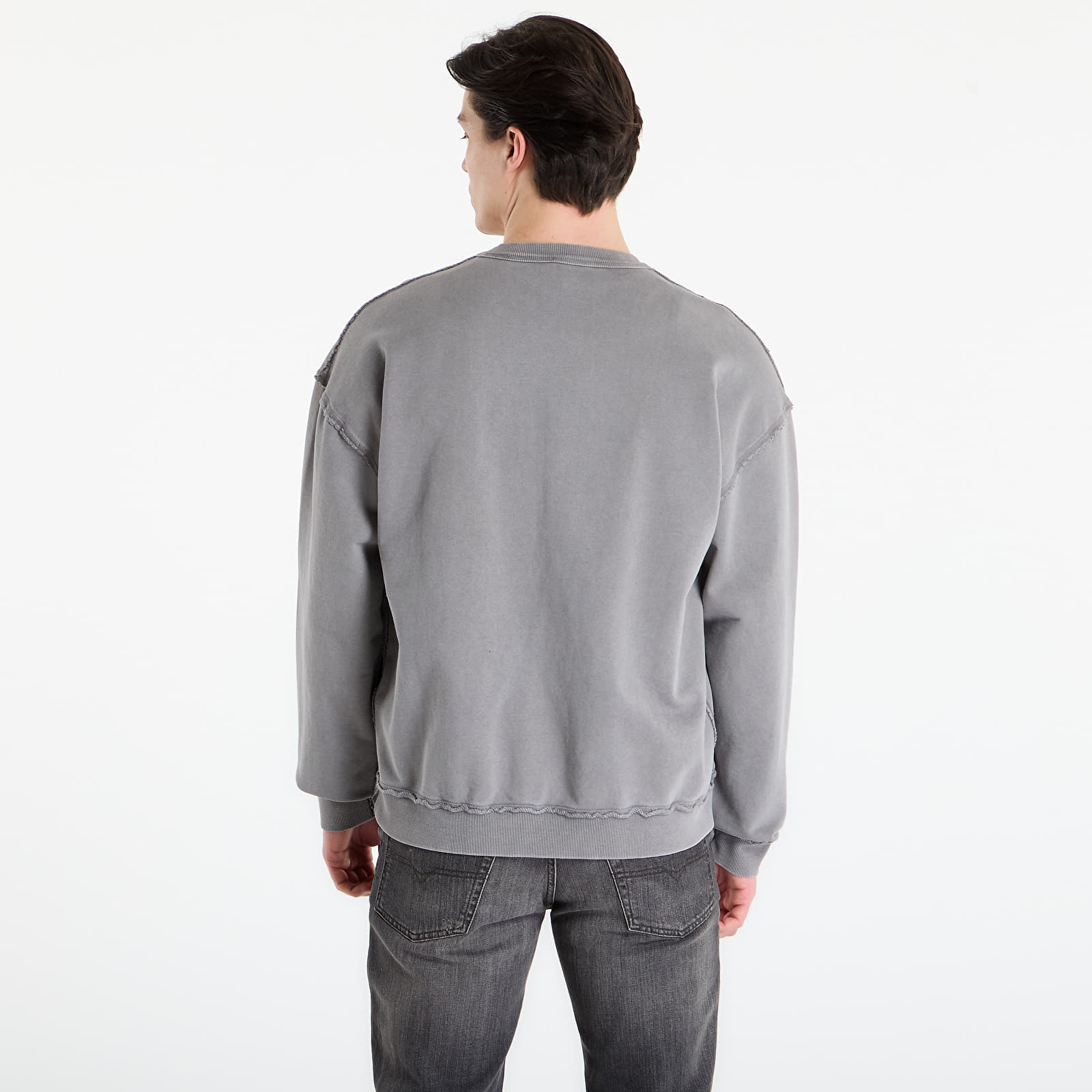 Muške majice kratkih rukava DIESEL S-Boxt-Raw-V1 Sweat-Shirt Steeple Gray