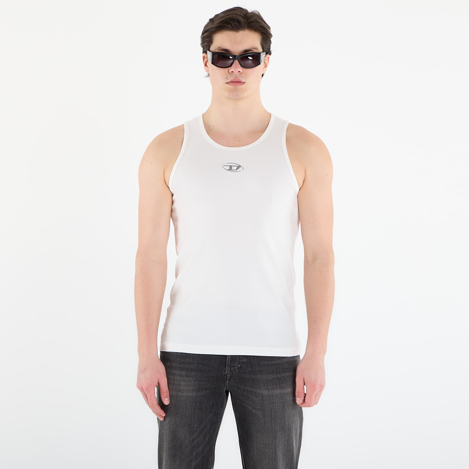 Muške majice bez rukava DIESEL T-Lifty-Iod Tank Top Off White