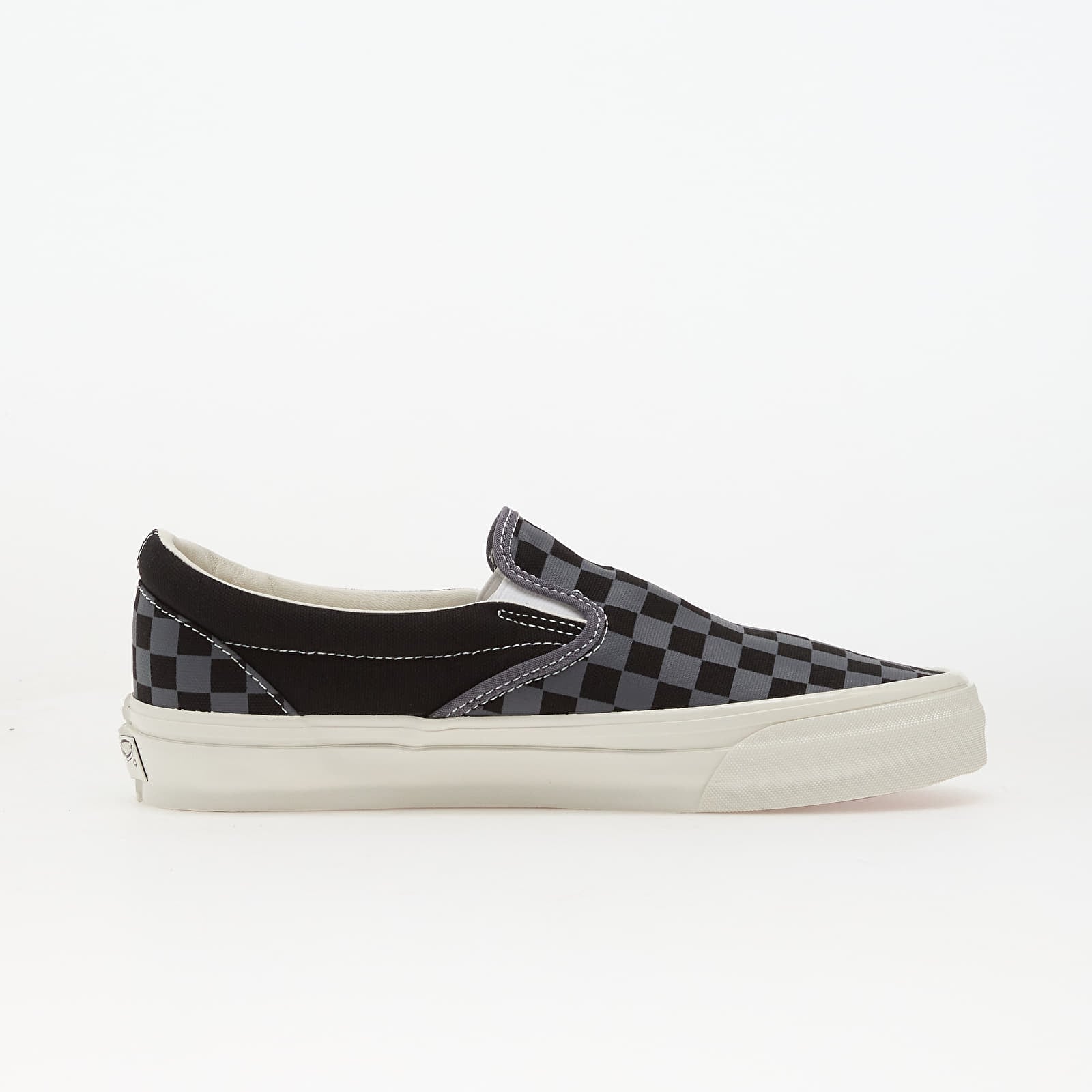 Herren Sneaker und Schuhe Vans LX Classic Slip-On 98 Checkerboard Steel Shadow