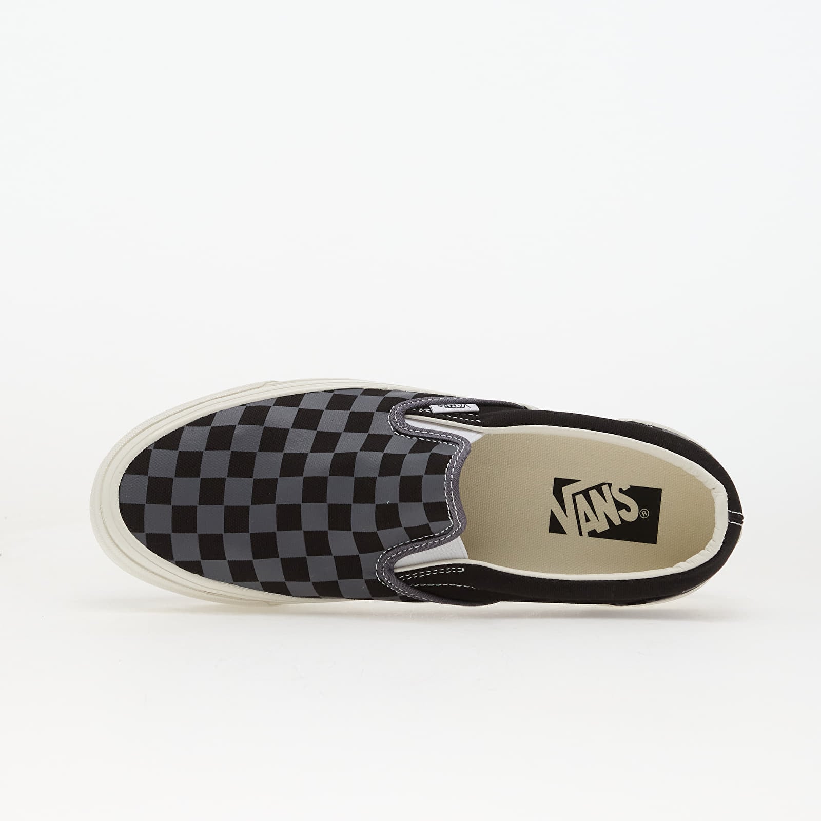 Herren Sneaker und Schuhe Vans LX Classic Slip-On 98 Checkerboard Steel Shadow