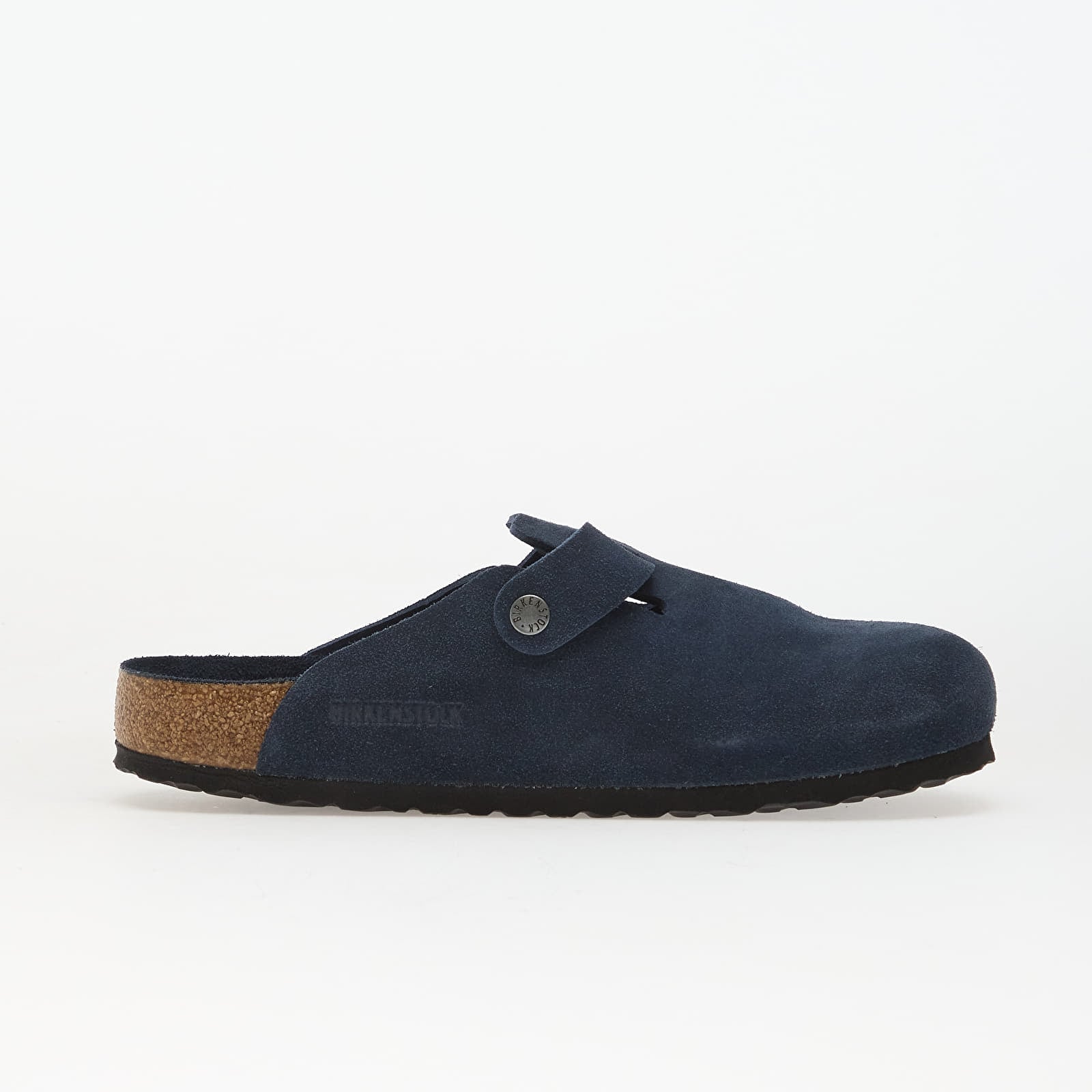 Zapatillas Hombre Birkenstock Boston Soft Footbed Suede Leather New Navy Tonal FB