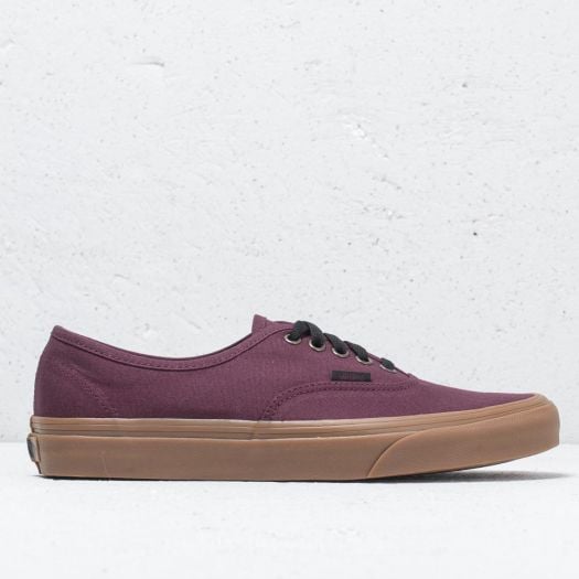 Vans authentic burgundy mens top