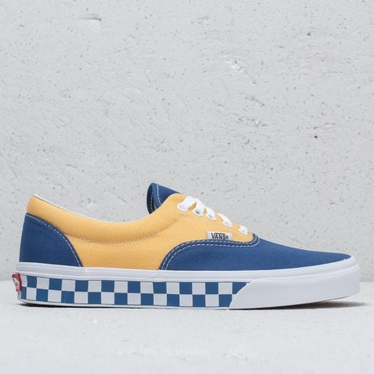Men s shoes Vans Era BMX Checkerboard True Blue Yellow Footshop