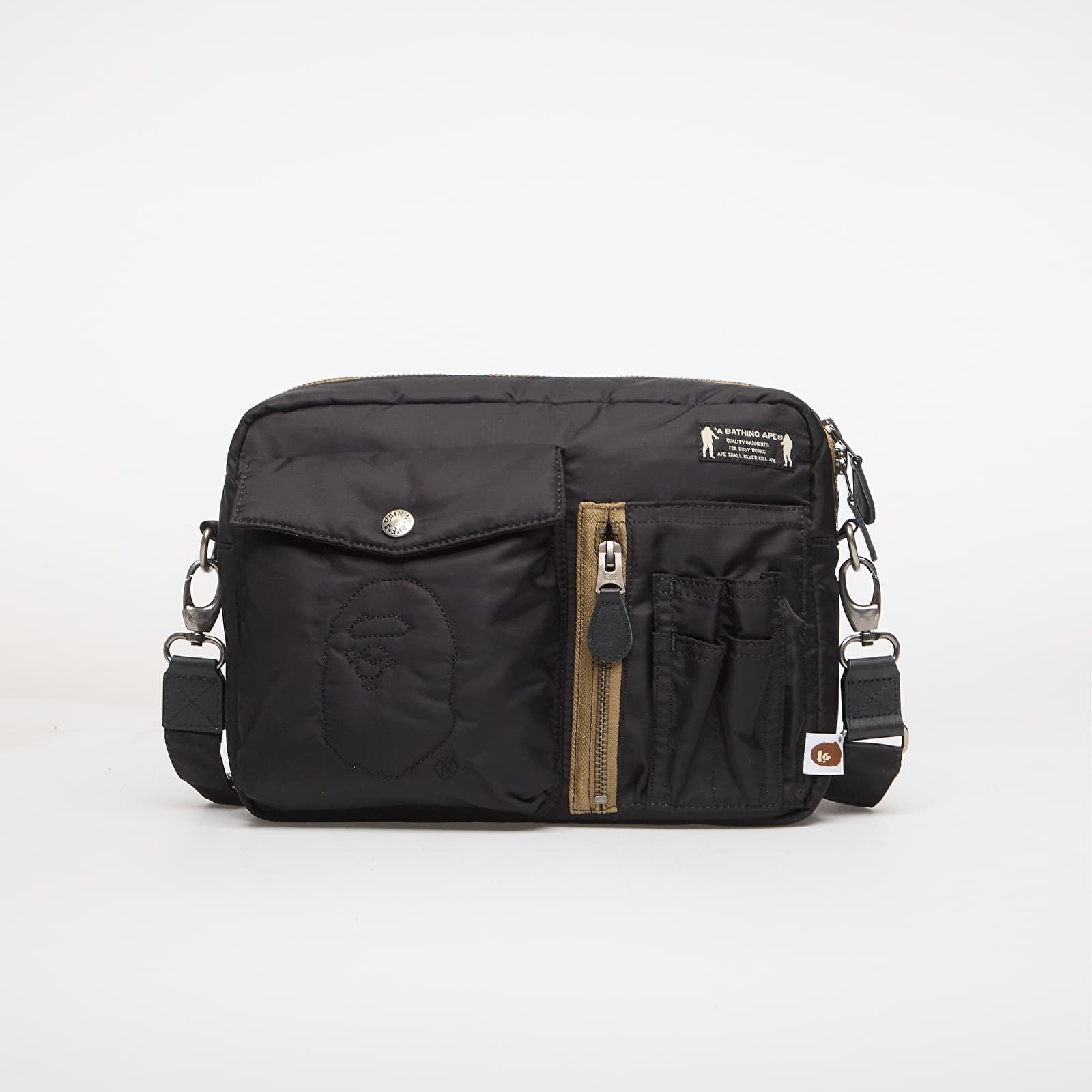 Ristilaukut A BATHING APE Padded Shoulder Bag M Black