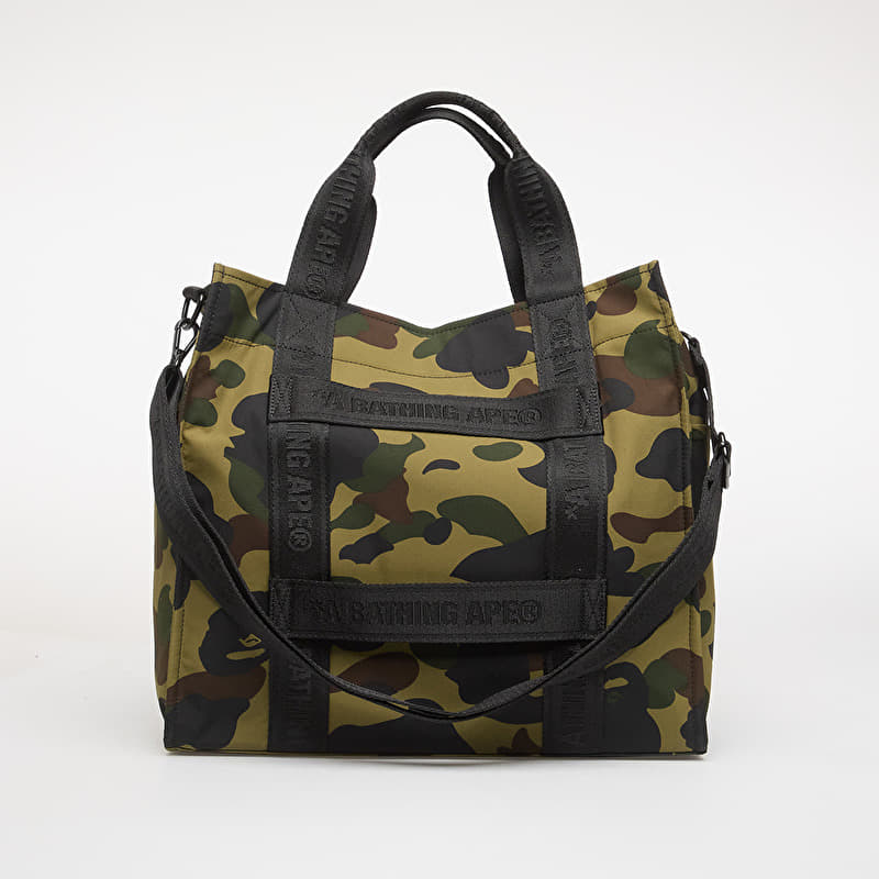 A BATHING APE 1St Camo Sliding Tote Bag M Travel Green | Footshop