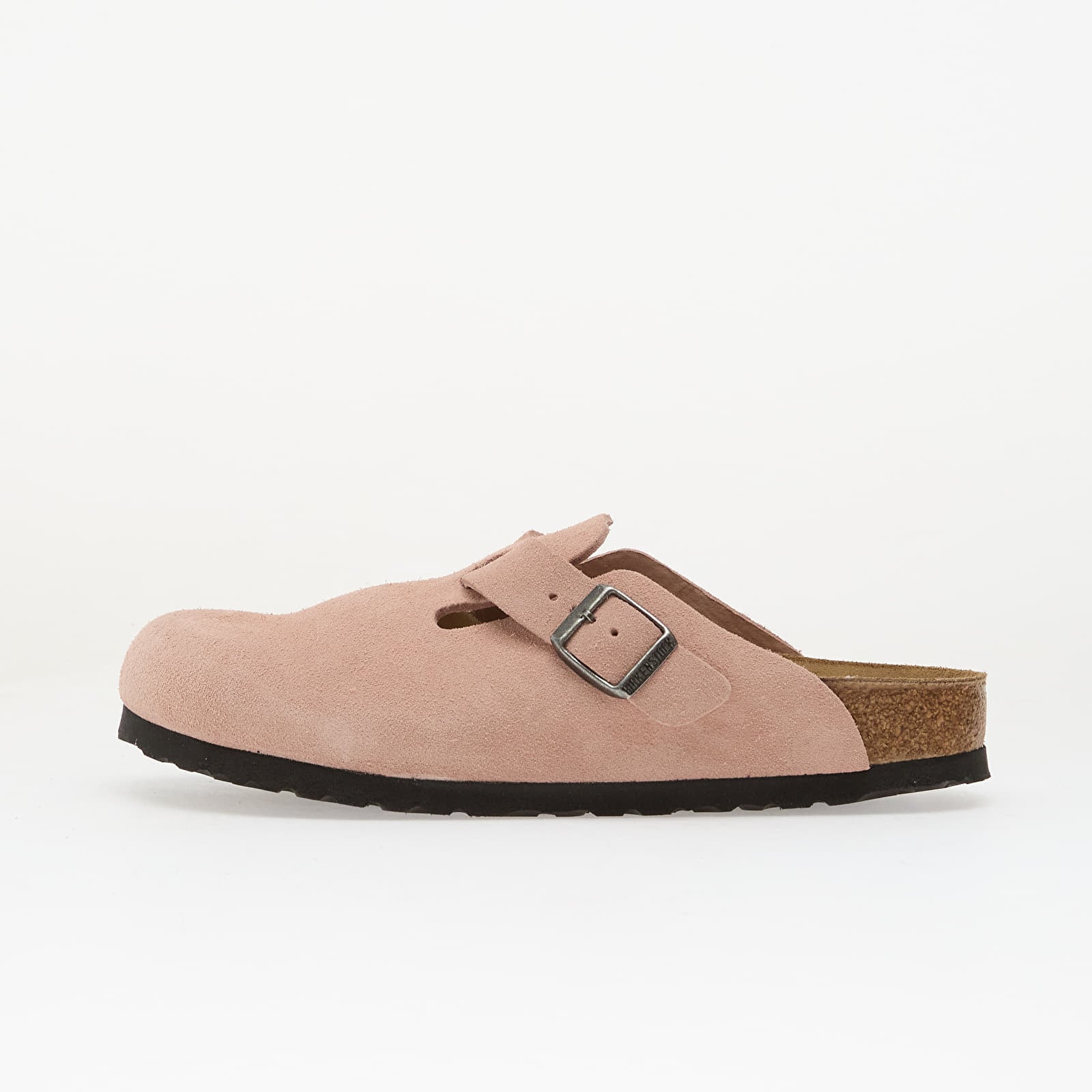 Scarpe uomo Birkenstock Boston Suede Leather Pink Clay