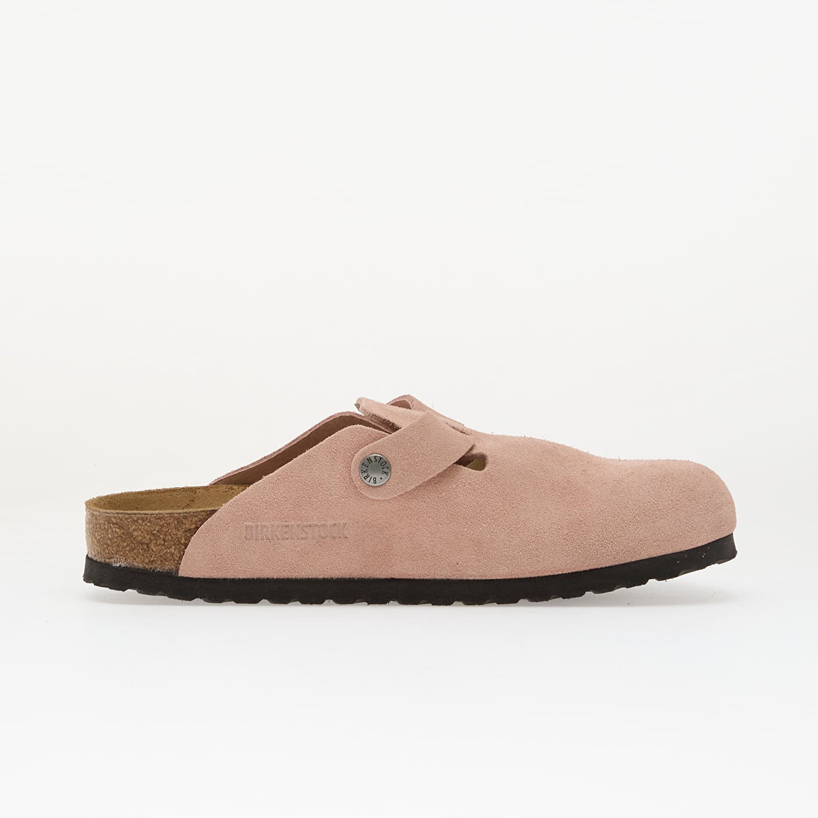 Scarpe uomo Birkenstock Boston Suede Leather Pink Clay