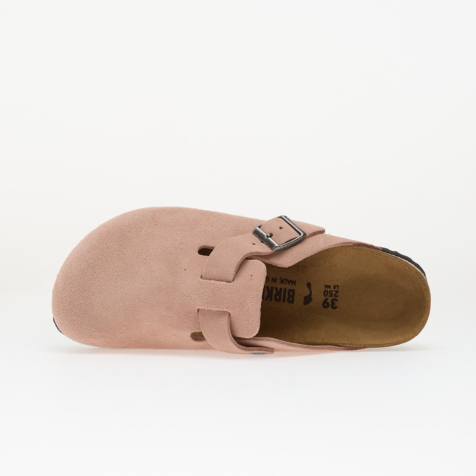Scarpe uomo Birkenstock Boston Suede Leather Pink Clay