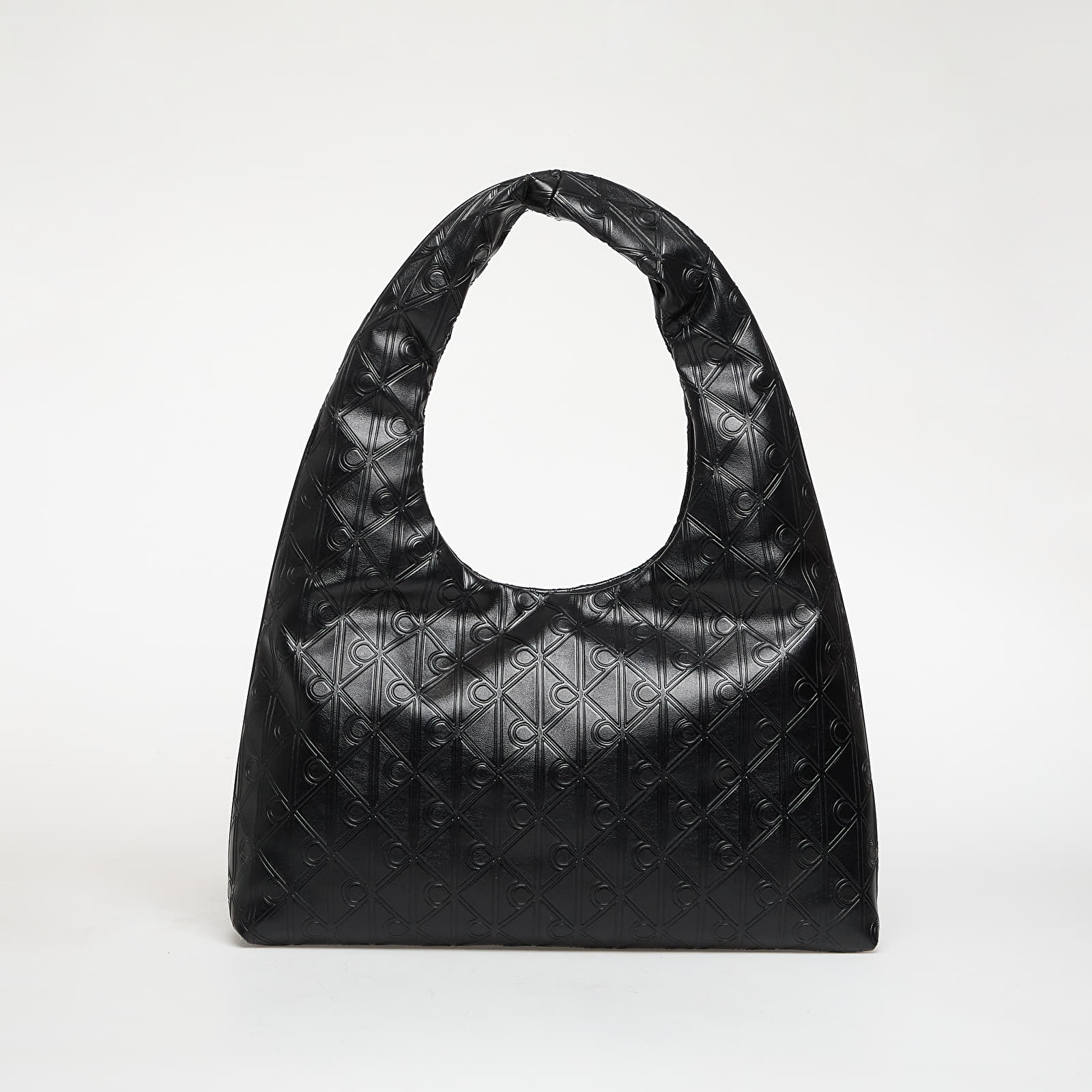 Handtaschen Calvin Klein Emblem Aop Puffer Lg Shoulder Bag Black