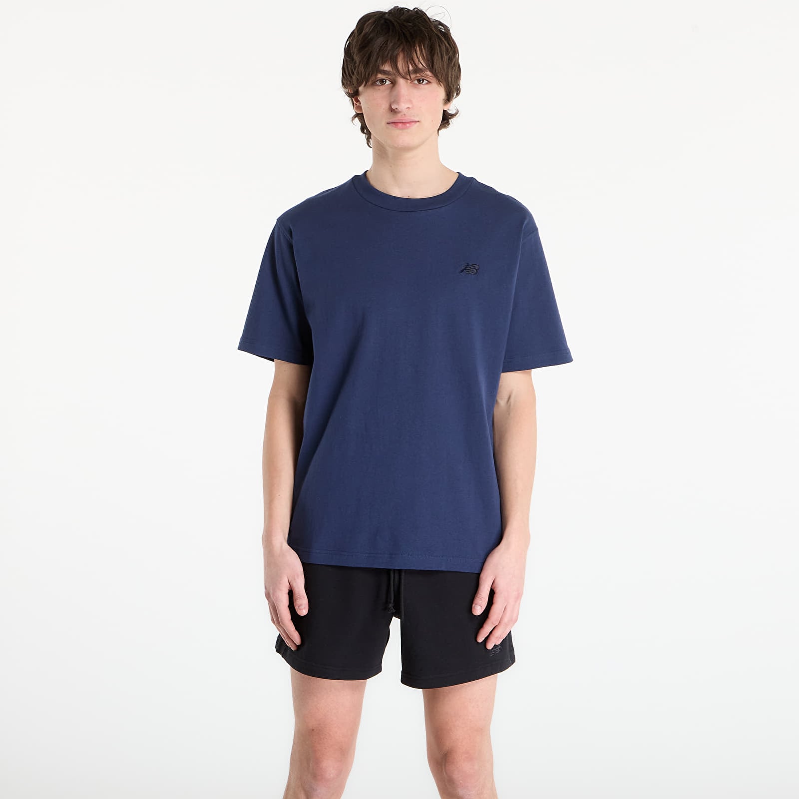 Männer T-Shirts New Balance Athletics Cotton T-Shirt Navy