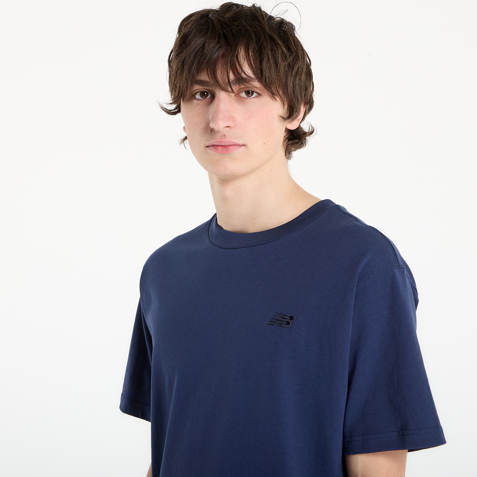 Männer T-Shirts New Balance Athletics Cotton T-Shirt Navy