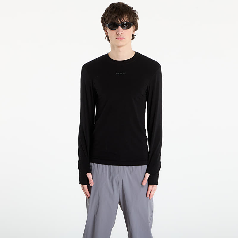 T-shirt BANDIT Men's Wool Seamless™ Long Sleeve Black