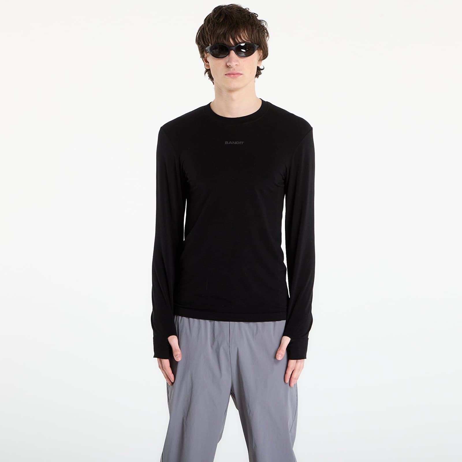 T-shirts BANDIT Men's Wool Seamless™ Long Sleeve Black