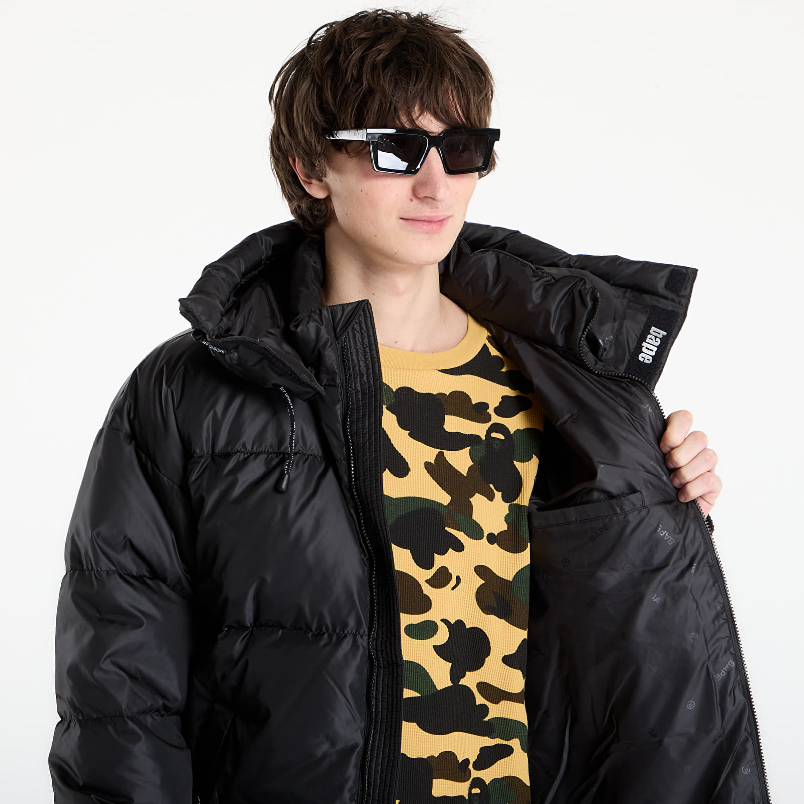 Giacche A BATHING APE One Point Relaxed Fit Down Jacket M Black