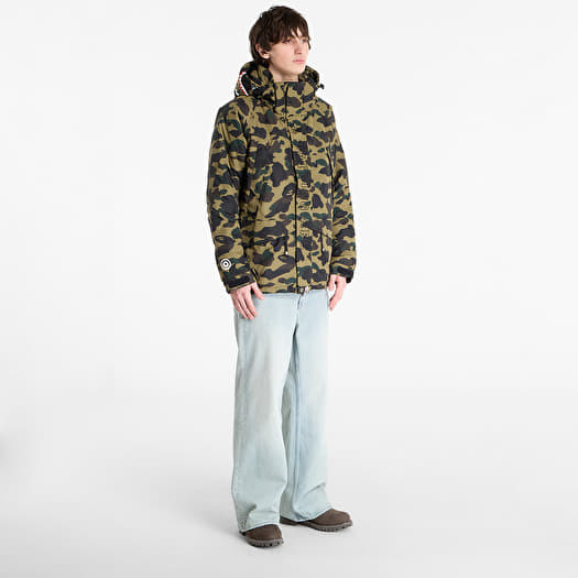 Jackets A BATHING APE 1St Camo Shark Snowboard Jacket M Green