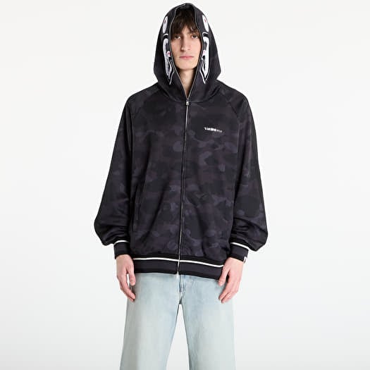 Sweatshirt A BATHING APE Color Camo Shark Relaxed Fit Hoodie Track Jacket M Black