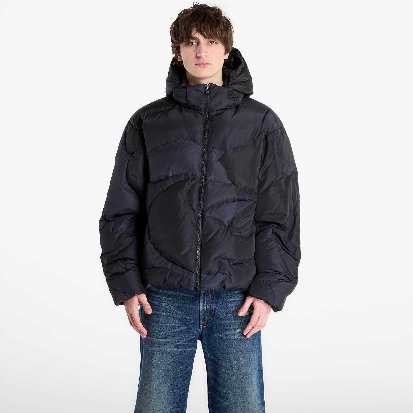 Giacche A BATHING APE Mega Color Camo Quilted Down Jacket M Black