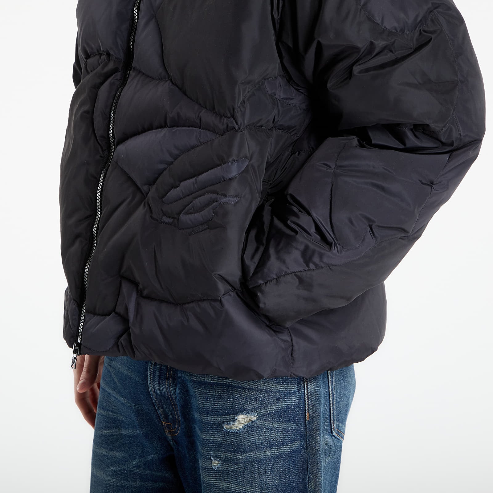 Giacche A BATHING APE Mega Color Camo Quilted Down Jacket M Black