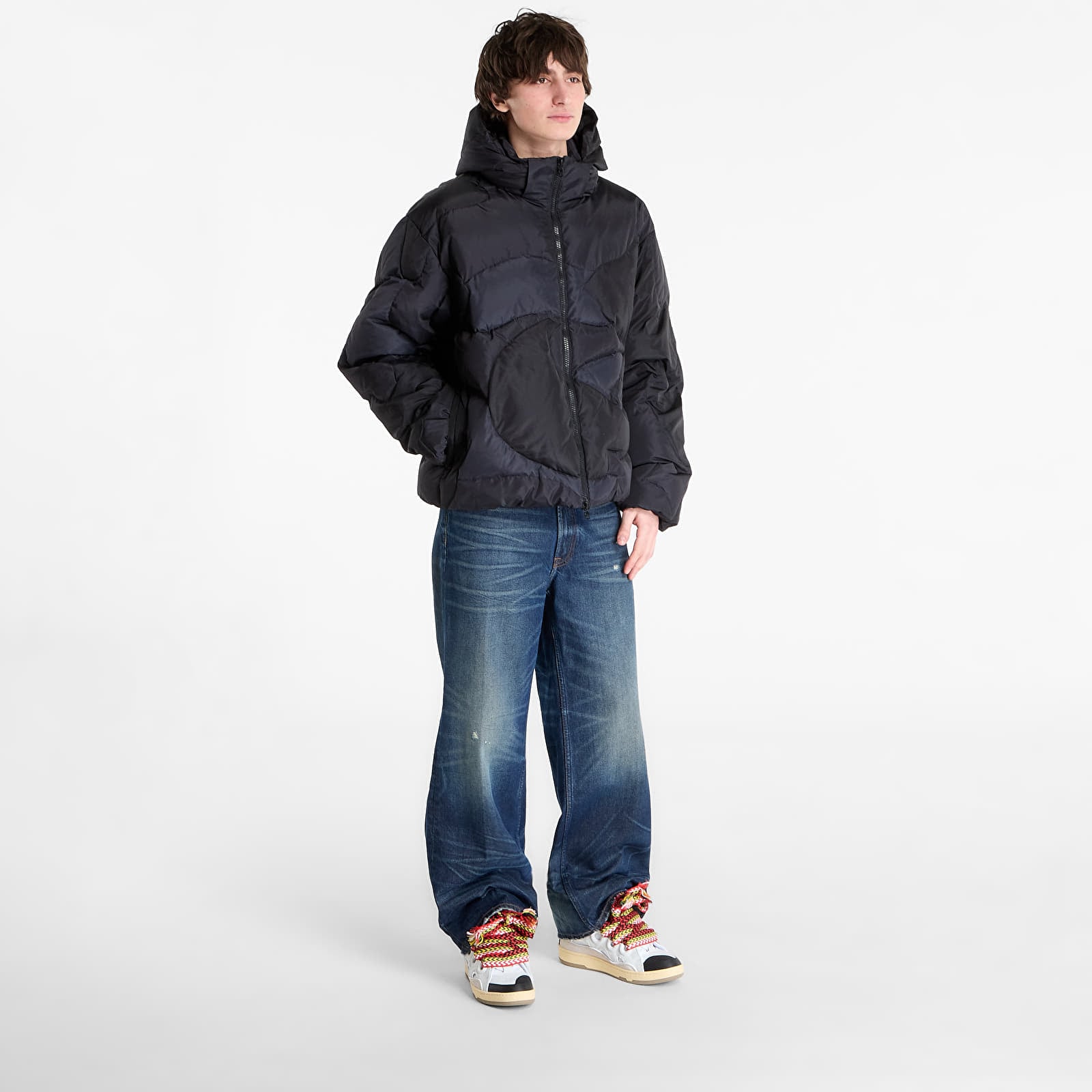 Giacche A BATHING APE Mega Color Camo Quilted Down Jacket M Black