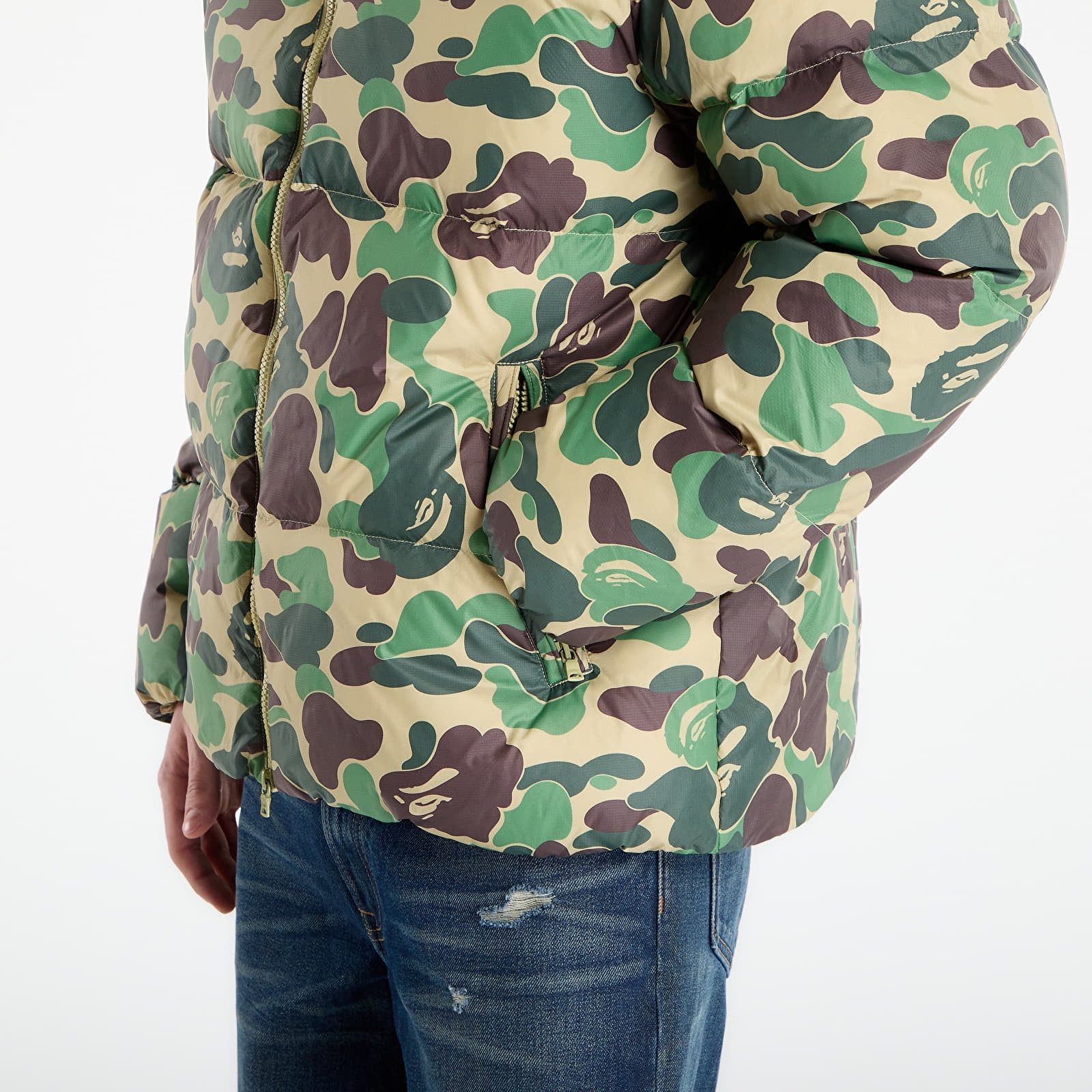 Giacche A BATHING APE Abc Camo Down Jacket M Green