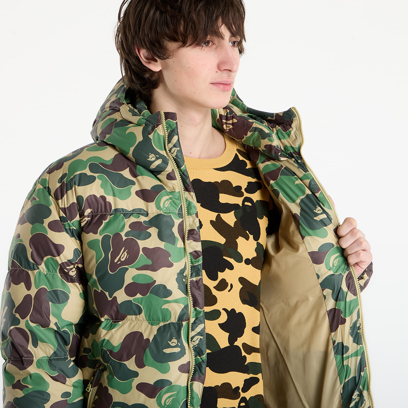 Giacche A BATHING APE Abc Camo Down Jacket M Green