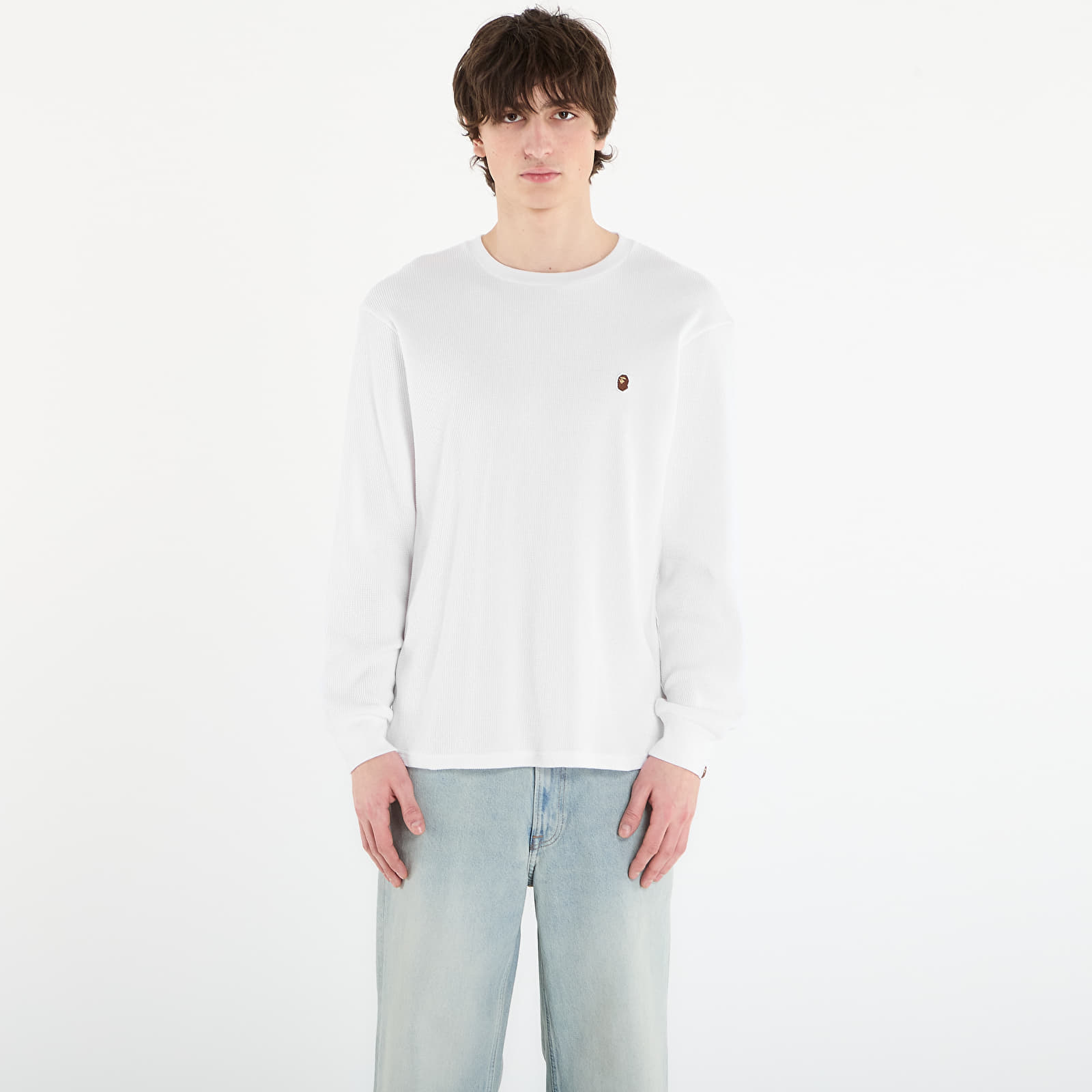 Tricou A BATHING APE Ape Head One Point Thermal Lt M Underwear White M