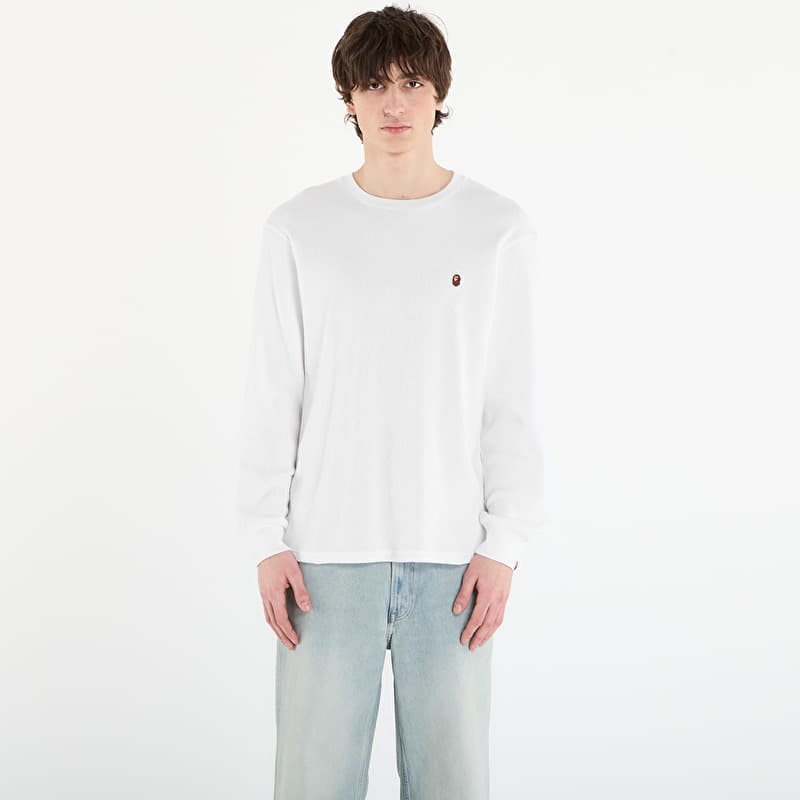 Tričko A BATHING APE Ape Head One Point Thermal Lt M Underwear White